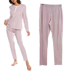 Roller Rabbit Pajama Pants Party Striped Pima Cotton Rainbow Colorful Size XS
